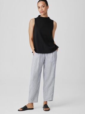 Eileen Fisher Organic Linen Crinkle Pants